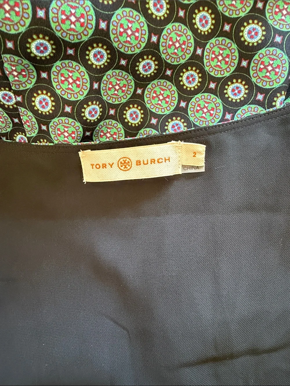 EUC TORY BURCH Sleeveless V-Neck Wrap Dress in Teal Dot Print SIZE 2